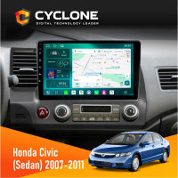 Штатная магнитола Honda Civic 2007-2011 (Sedan) Cyclone C10-013 4x64 DSP 4G