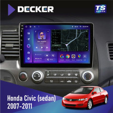 Штатна магнітола Honda Civic 2007-2011 Decker TS10002 TS 4x32, DSP, 4G
