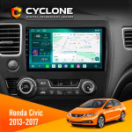Штатная магнитола Honda Civic 2013-2017 Cyclone C10-013 4x64 DSP 4G