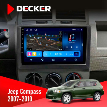 Штатная магнитола Jeep Compass 2007-2010 Decker D10-008 8x128 DSP 4G