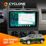Штатная магнитола Jeep Compass 2007-2010 Cyclone C10-013 4x64 DSP 4G