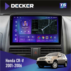 Штатная магнитола Honda CR-V 2001-2006 Decker TS9004 TS 6x128, DSP 4G, 2k