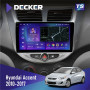 Штатная магнитола Hyundai Accent 2010-2017 Decker TS9003 TS 4x64, DSP 4G, 2k