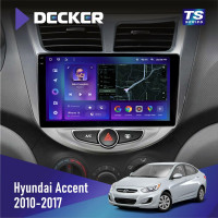 Штатная магнитола Hyundai Accent 2010-2017 Decker TS9004 TS 6x128, DSP 4G, 2k