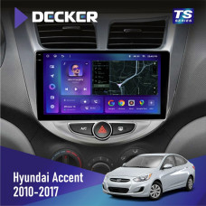 Штатная магнитола Hyundai Accent 2010-2017 Decker TS9004 TS 6x128, DSP 4G, 2k