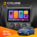 Штатная магнитола Volkswagen Polo 2011-2018 Cyclone C9CPL 2x32