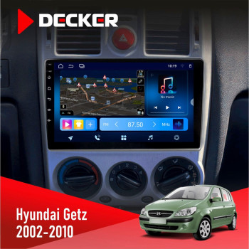 Штатная магнитола Hyundai Getz 2002-2010 Decker D9-008 8x128 DSP 4G
