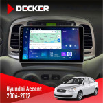 Штатна магнітола Hyundai Accent 2006-2012 Black Decker D9-007 4x64 DSP 360 4G