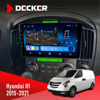 Штатная магнитола Hyundai H-1 2015-2021 Decker D9-008 8x128 DSP 4G