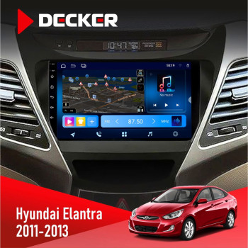 Штатная магнитола Hyundai Elantra 2011-2013 Decker D9-008 8x128 DSP 4G