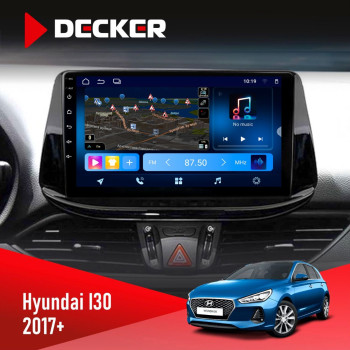 Штатна магнітола Hyundai i30 2017+ Decker D9-008 8x128 DSP 4G Штатна магнітола Hyundai i30 2017+ Decker D9-008 8x128 DSP 4G
