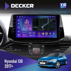 Штатная магнитола Hyundai i30 2017+ Decker TS9002 TS 4x32, DSP, 4G