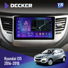 Штатная магнитола Hyundai IX35 2016-2018 Decker TS9004 TS 6x128, DSP 4G, 2k