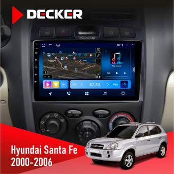 Штатна магнітола Hyundai Santa Fe 2000-2006 Decker D9-008 8x128 DSP 4G Штатна магнітола Hyundai Santa Fe 2000-2006 Decker D9-008 8x128 DSP 4G
