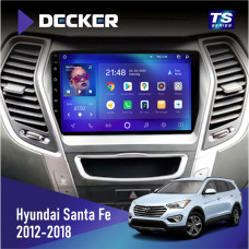 Штатна магнітола Hyundai Santa Fe 2012-2018 CAN Decker TS9003 TS 4x64, DSP 4G, 2k