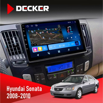 Штатна магнітола Hyundai Sonata 2008-2010 Climate Decker D9-008 8x128 DSP 4G