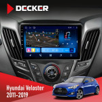 Штатная магнитола Hyundai Veloster 2011-2019 Decker D9-008 8x128 DSP 4G