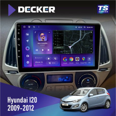 Штатная магнитола Hyundai I20 2009-2012 Climate Decker TS9002 TS 4x32, DSP, 4G