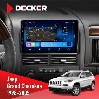 Штатна магнітола Jeep Grand Cheroke 1998-2005 Decker D9-008 8x128 DSP 4G