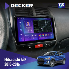 Штатная магнитола Mitsubishi ASX 2010-2016 Decker TS10004 TS 6x128, DSP 4G, 2k