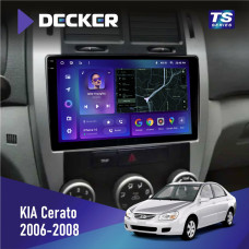 Штатная магнитола KIA Cerato 2006-2008 Conditioner Decker TS9004 TS 6x128, DSP 4G, 2k