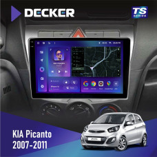 Штатная магнитола KIA Picanto 2007-2011 Decker TS9004 TS 6x128, DSP 4G, 2k