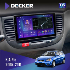 Штатная магнитола KIA Rio (JB) 2005-2011 Black Decker TS9002 TS 4x32, DSP, 4G