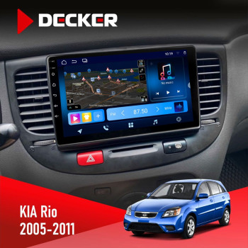 Штатна магнітола KIA Rio (JB) 2005-2011 Black Decker D9-008 8x128 DSP 4G
