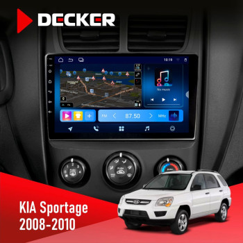 Штатная магнитола KIA Sportage 2008-2010 Decker D9-008 8x128 DSP 4G
