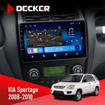Штатная магнитола KIA Sportage 2008-2010 Climate Decker D9-008 8x128 DSP 4G