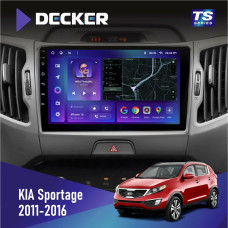 Штатная магнитола KIA Sportage 3 2011-2016 CAN Decker TS9002 TS 4x32, DSP, 4G