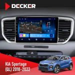 Штатная магнитола Kia Sportage 4 2018-2020 Decker D9-008 8x128 DSP 4G