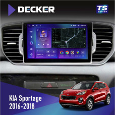 Штатная магнитола Kia Sportage 4 QL 2016-2018 CAN Decker TS9003 TS 4x64, DSP 4G, 2k