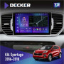 Штатная магнитола Kia Sportage 4 QL 2016-2018 CAN Decker TS9004 TS 6x128, DSP 4G, 2k