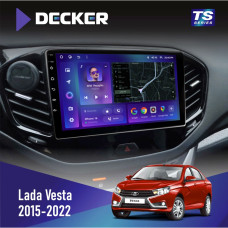 Штатная магнитола Lada Vesta 2015-2022 Decker TS9002 TS 4x32, DSP, 4G