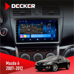 Штатная магнитола Mazda 6 GH 2007-2012 Decker D9-008 8x128 DSP 4G