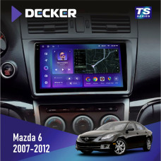 Штатная магнитола Mazda 6 GH 2007-2012 Decker TS9004 TS 6x128, DSP 4G, 2k
