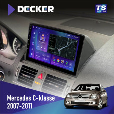 Штатная магнитола Mercedes-Benz C-klasse (W204) 2007-2011 Decker TS9002 TS 4x32, DSP, 4G