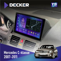 Штатная магнитола Mercedes-Benz C-klasse (W204) 2007-2011 Decker TS9004 TS 6x128, DSP 4G, 2k