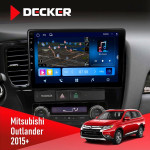 Штатная магнитола Mitsubishi Outlander 2015+ Decker D10-008 8x128 DSP 4G