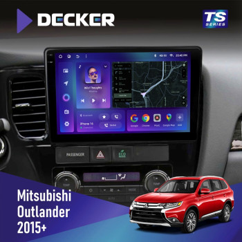 Штатна магнітола Mitsubishi Outlander 2015+ Decker TS10003 TS 4x64, DSP 4G, 2k