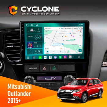 Штатная магнитола Mitsubishi Outlander 2015  Cyclone C10-013 4x64 DSP 4G