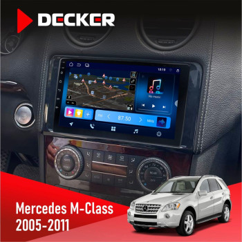 Штатная магнитола Mercedes-Benz M-Class (W164) 2005-2011 AMP Decker D9-008 8x128 DSP 4G