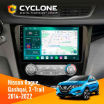 Штатна магнітола Nissan Qashqai, X-Trail 2014  Cyclone C10-013 4x64 DSP 4G