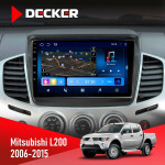 Штатная магнитола Mitsubishi L200 2006-2015 Decker D9-008 8x128 DSP 4G