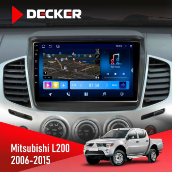 Штатная магнитола Mitsubishi L200 2006-2015 Decker D9-008 8x128 DSP 4G