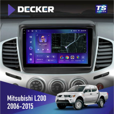 Штатная магнитола Mitsubishi L200 2006-2015 Decker TS9004 TS 6x128, DSP 4G, 2k