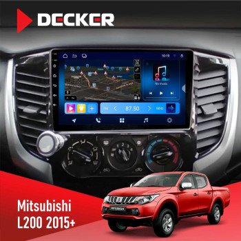 Штатная магнитола Mitsubishi L200 2015+ Decker D9-008 8x128 DSP 4G