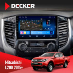 Штатная магнитола Mitsubishi L200 2015+ Climate Decker D9-008 8x128 DSP 4G
