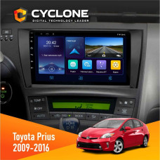 Штатная магнитола Toyota Prius 2009-2016 Black Cyclone C9006 4x64, DSP, DVR